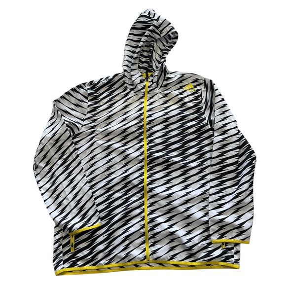 adidas Other - Adidas Men's 2XL Full Zip Jacket Coat Ultimate Shockwave Windbreaker Streetwear